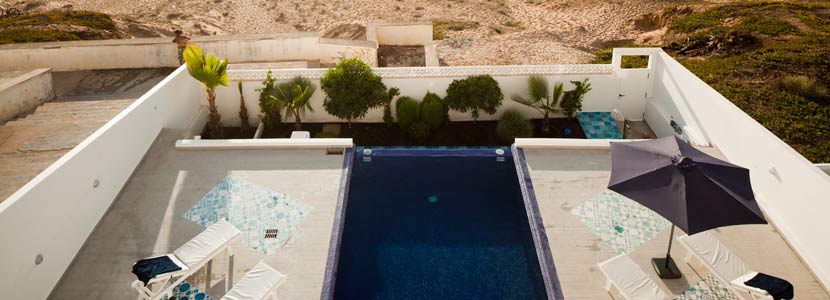 Piscine chauffée à débordement Moulay-Bousselham | Vilabea