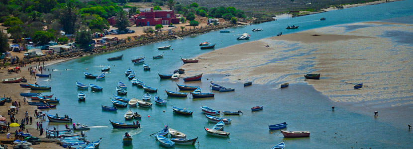 Vue sur le port de Moulay Bousselham