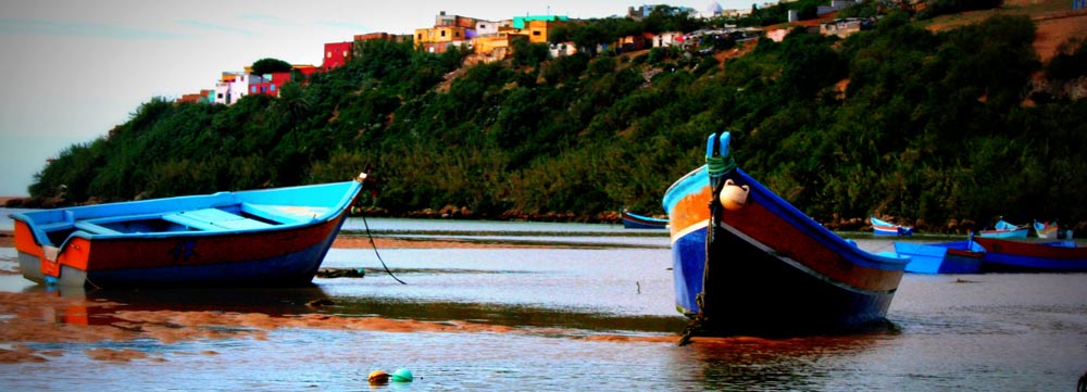 Vue sur Moulay Bousselham depuis la Merja